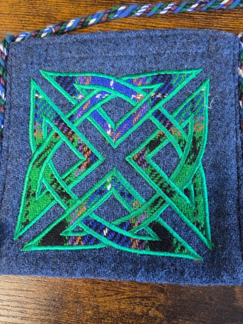 Harris Tweed Small Celtic Knot Bag
